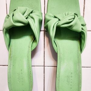 Women's Green Slide Heels